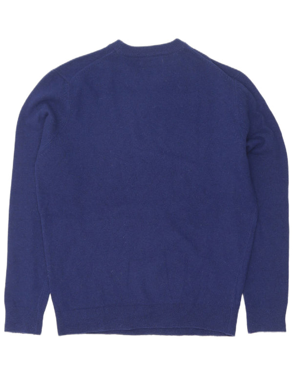 Zara Mens Crew Neck Jumper Sweater Medium Blue