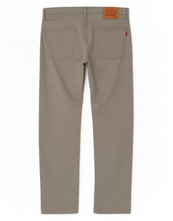 Мужские прямые джинсы Levi's 514 W36 L32 серые, хлопок