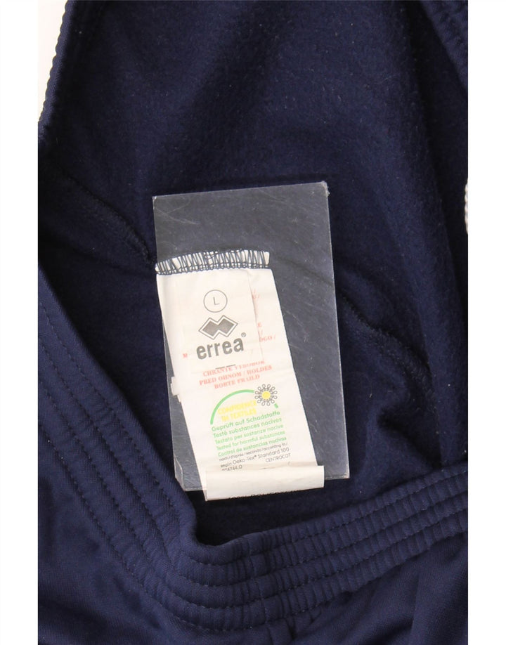 Мужские спортивные брюки Errea с графическим рисунком, брюки-джоггеры, большие темно-синие, полиэстер