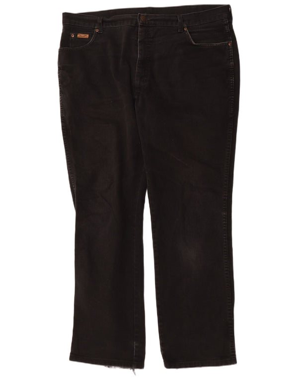 Мужские прямые джинсы Wrangler Texas W42 L34, черный хлопок
