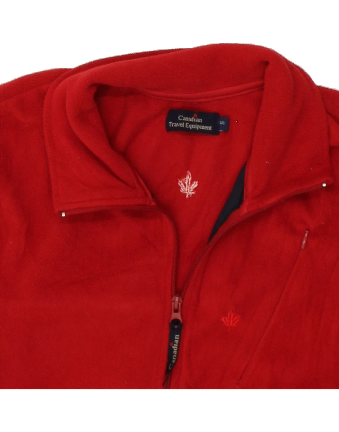 CANADIAN Mens Fleece Jacket UK 36 Small Red Vintage Canadian and Second-Hand Canadian from Messina Hembry 