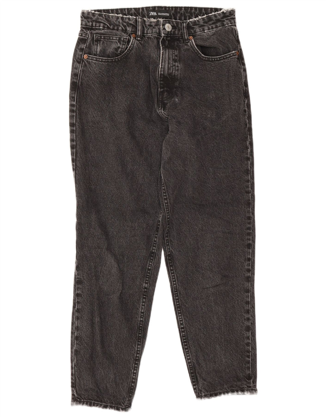 Женские зауженные джинсы Zara EU 40 Medium W30 L27, черный хлопок