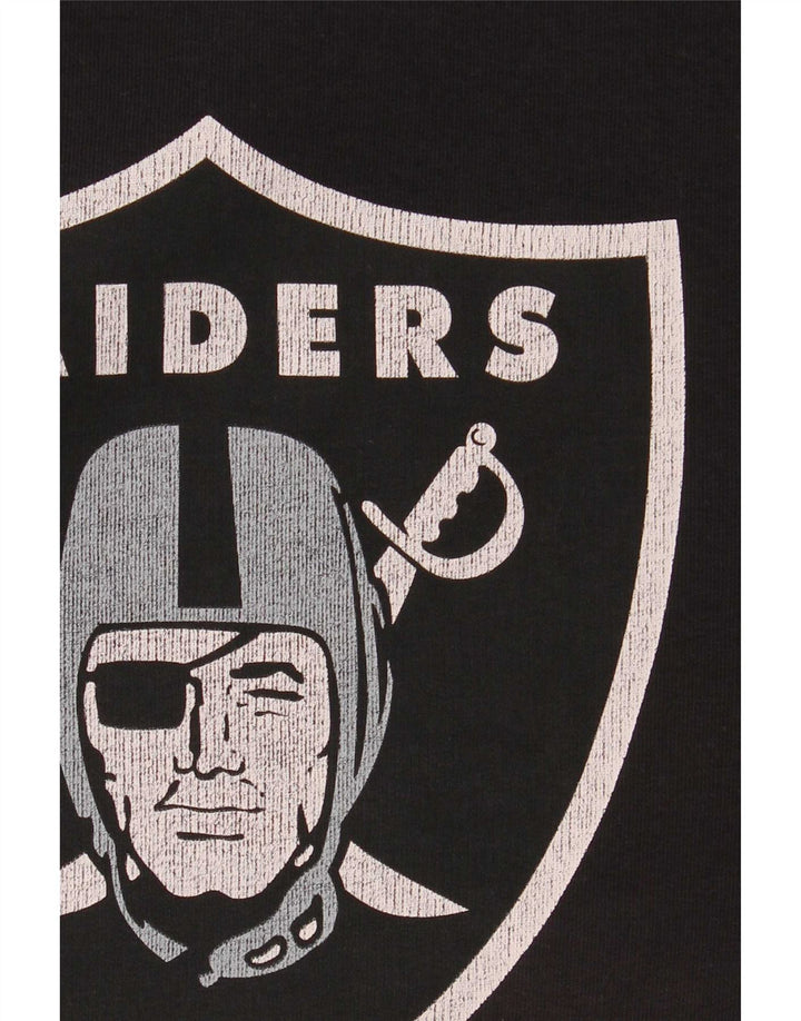 Мужской свитшот с рисунком NFL Raiders, маленький черный хлопковый джемпер