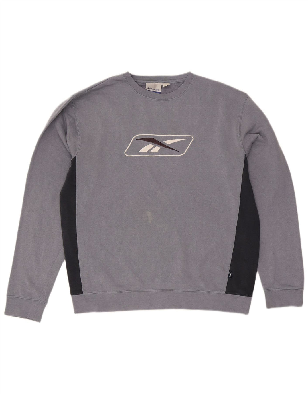 Мужской свитшот Reebok с рисунком, средний синий, цветной блок