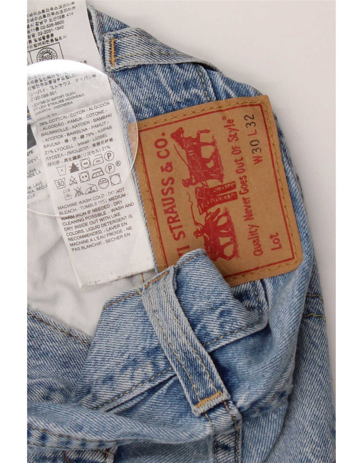 Мужские прямые джинсы Levi's W30 L30 синие, хлопок