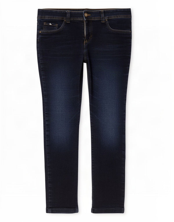 Женские узкие джинсы Lee US 9 Medium W30 L26 Темно-синие хлопковые