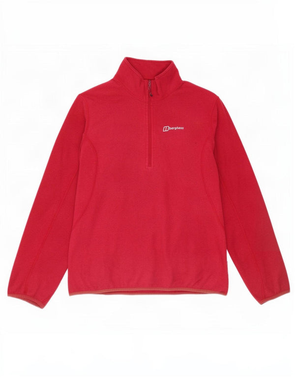 Berghaus Женский флисовый джемпер с воротником на молнии UK 18 XL Розовый полиэстер