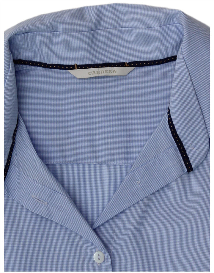 Женская рубашка Carrera UK 12, синяя в клетку среднего размера