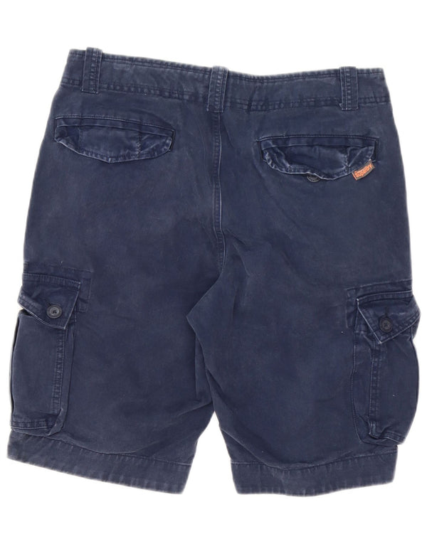 Мужские шорты-карго Superdry, большие W34, темно-синие, хлопок