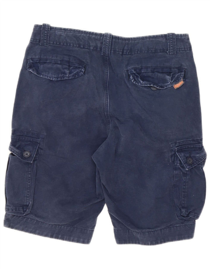 Мужские шорты-карго Superdry, большие W34, темно-синие, хлопок