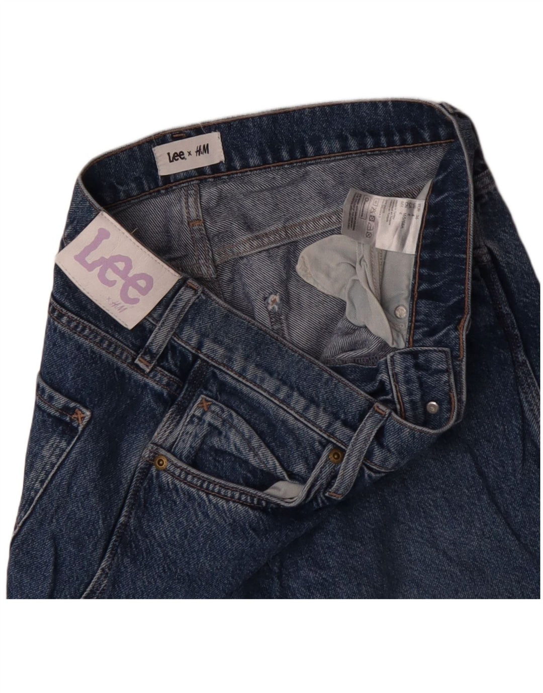 Женские прямые джинсы LEE US 4, маленькие W30 L31, синие, хлопок