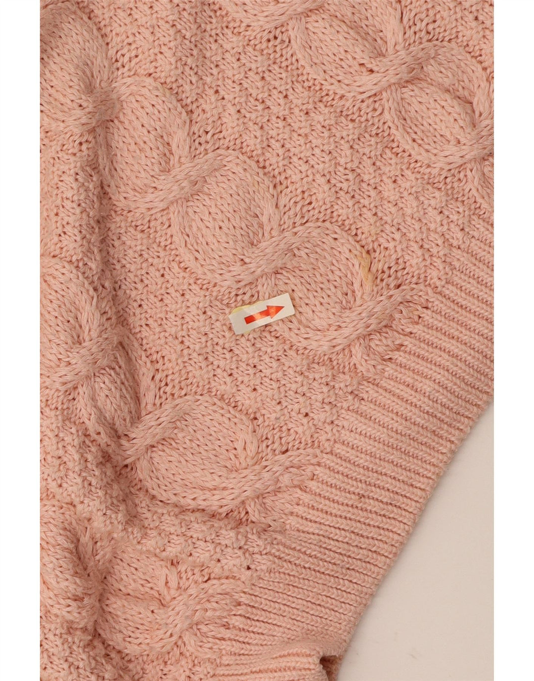 ВИНТАЖНЫЙ женский джемпер с v-образным вырезом, Великобритания 16, большой розовый акрил