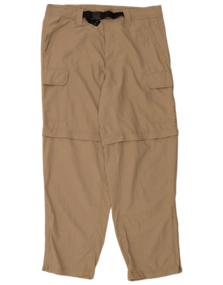 Мужские прямые брюки-карго EDDIE BAUER W34 L30, бежевый нейлон