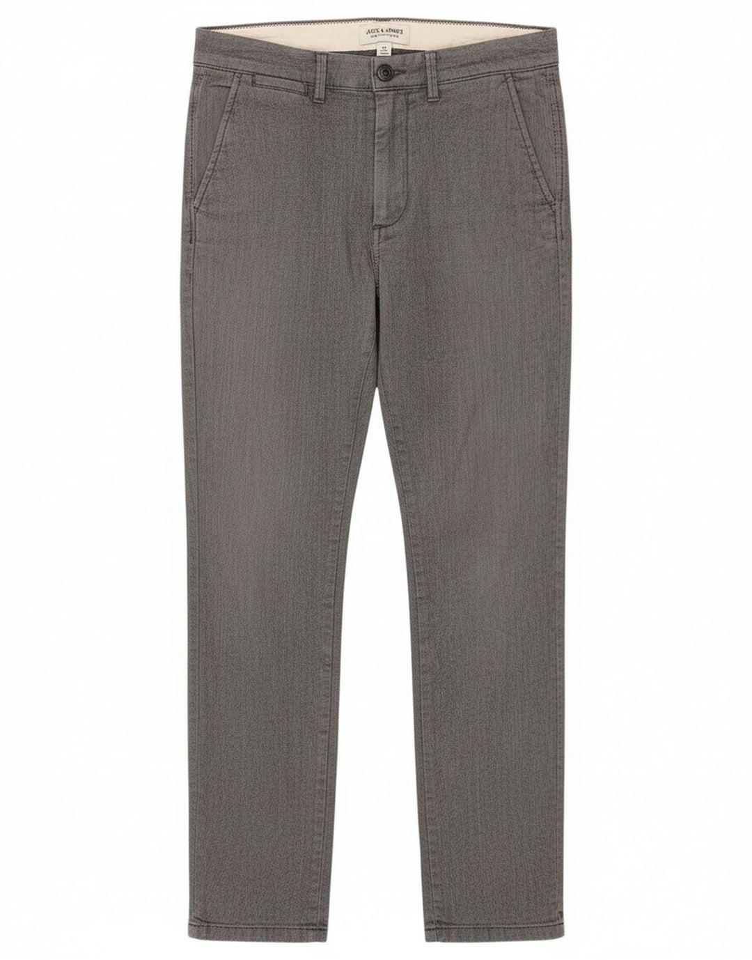 Мужские брюки-чиносы Jack & Jones Marco Slim Fit W30 L27 серые с узором «елочка»