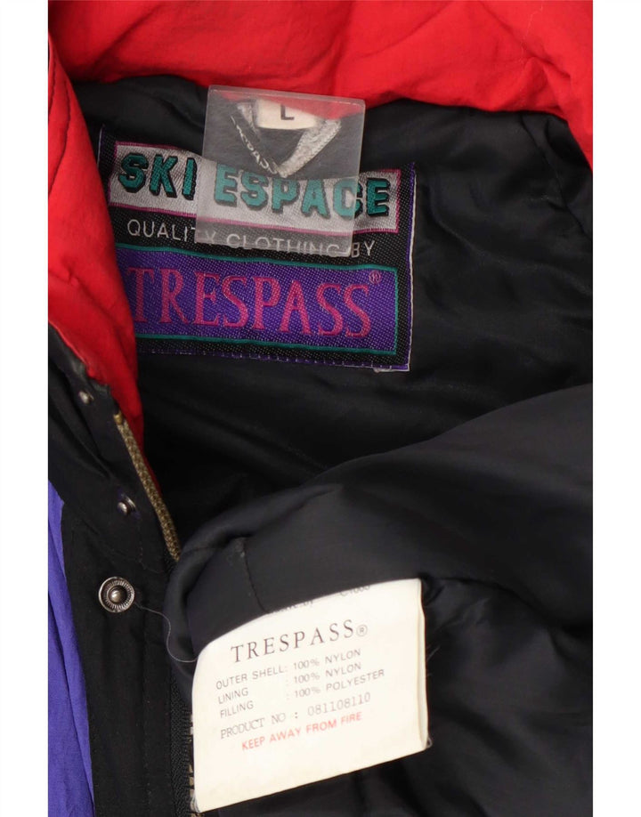 Мужская лыжная куртка Trespass UK 40, большая разноцветная с цветными блоками