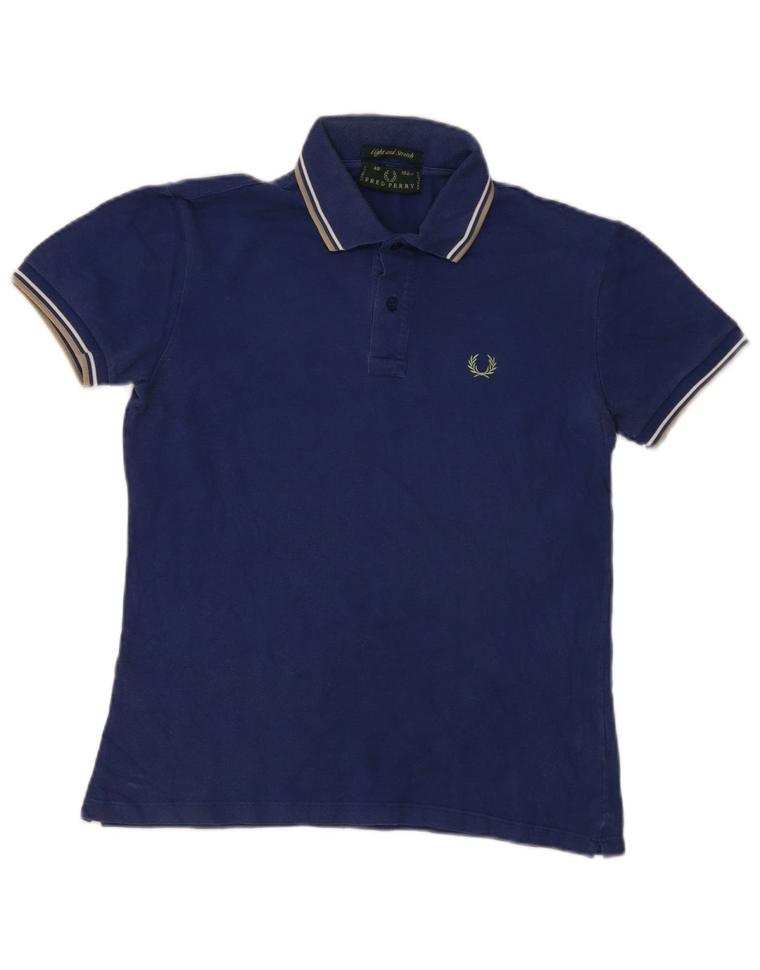 Мужская рубашка-поло Fred Perry, маленькая, темно-синяя, хлопковая полоска