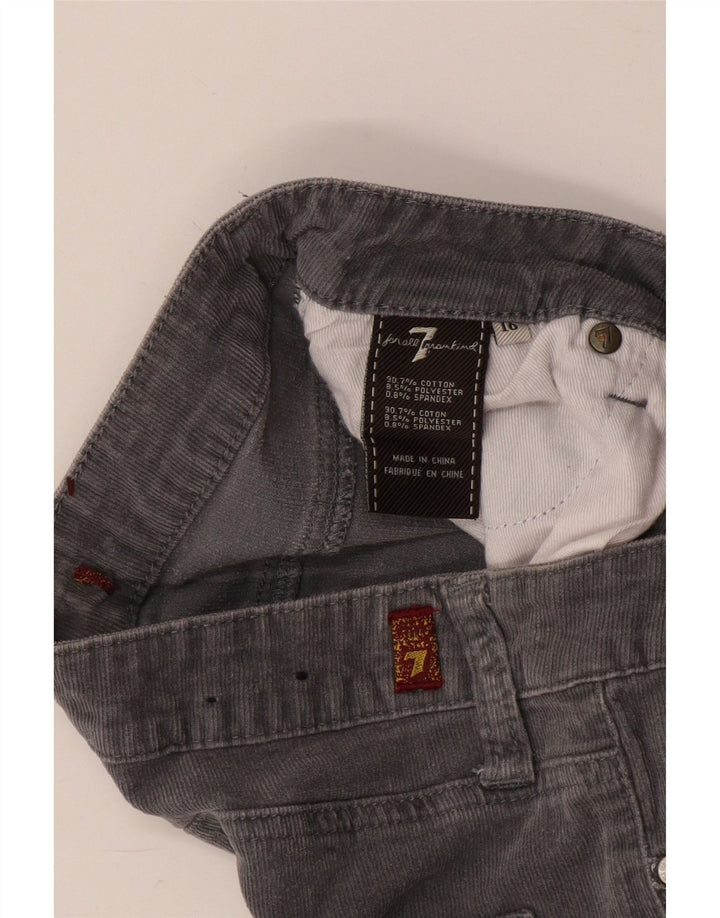 7 FOR ALL MANKIND Прямые вельветовые брюки для мальчиков 15–16 лет W32 L29 Серые