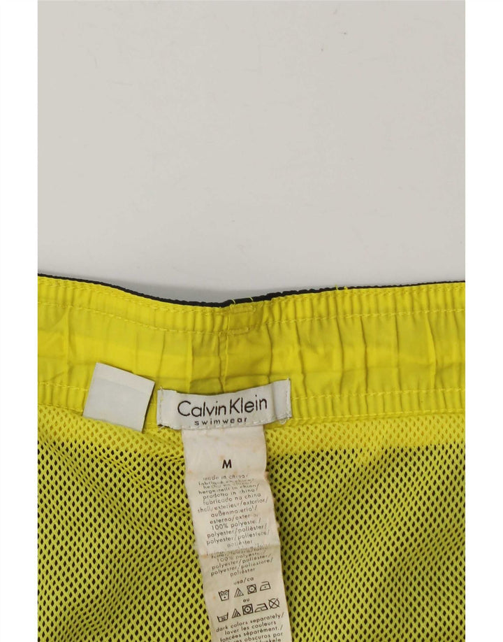 Мужские шорты для плавания с рисунком Calvin Klein, средний темно-синий, полиэстер