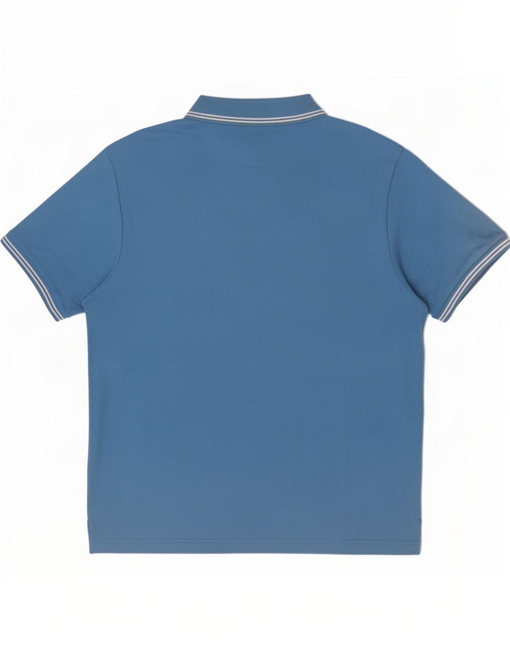 Мужская рубашка поло Champion Easy Fit, большая синяя хлопковая ткань