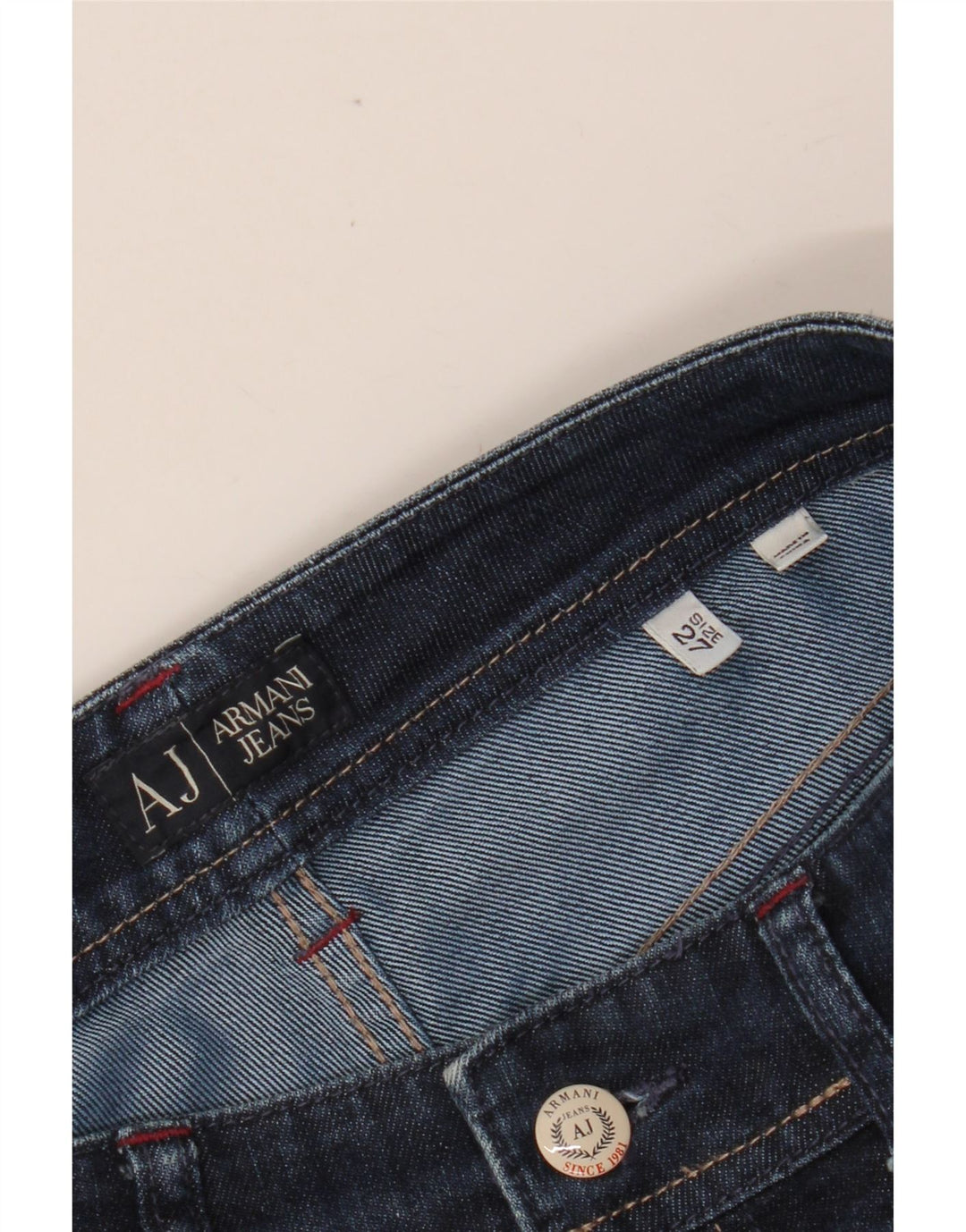 Женские прямые джинсы ARMANI W27 L28 Темно-синие