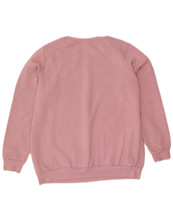 Женский свитер оверсайз Adidas UK 20/22 XL Розовый хлопок