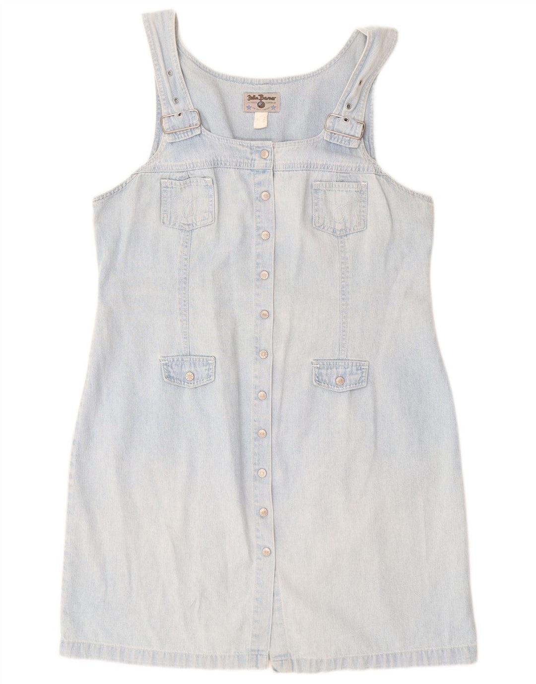 JOHN BANER Женское джинсовое платье без рукавов IT 50 XL Синий хлопок