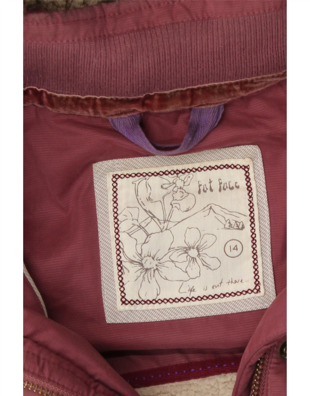 Женский утепленный жилет с капюшоном для толстого лица, Великобритания 14, большой бордовый полиэстер