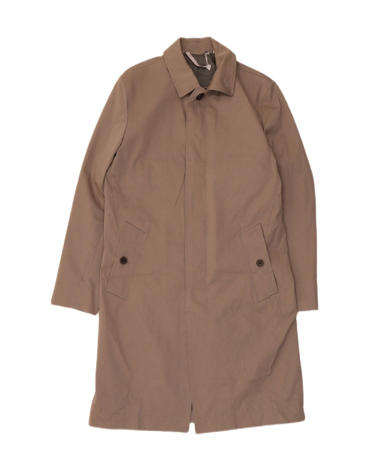 Мужское пальто Marks & Spencer Autograph UK 36, маленькое, бежевое, хлопковое
