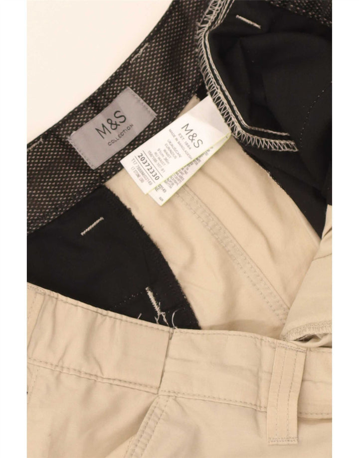 Мужские шорты карго Marks & Spencer W36, большие, бежевые, хлопок