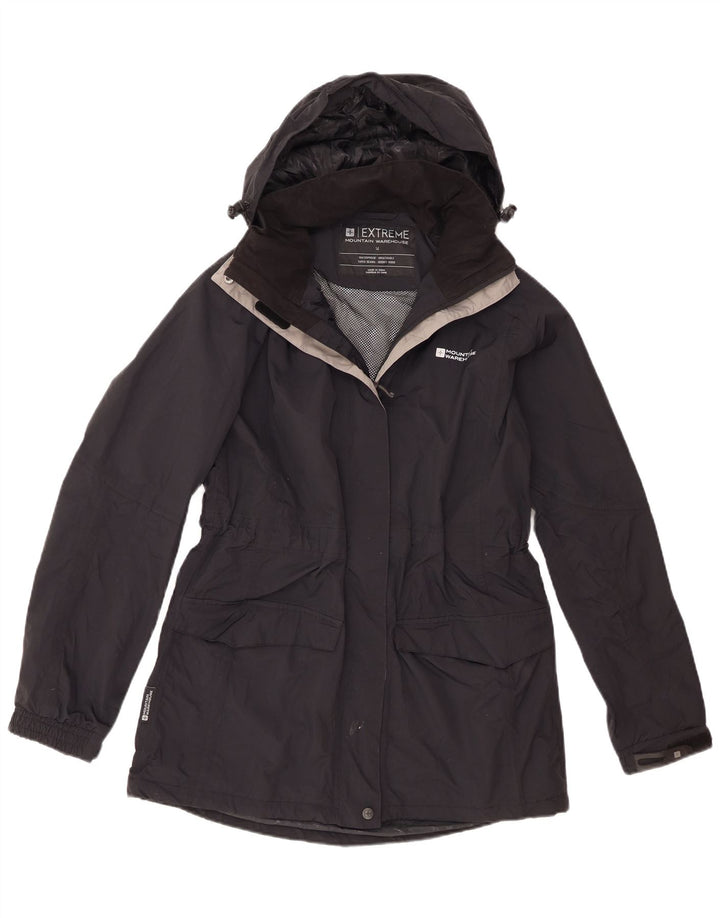 Женская дождевик с капюшоном Mountain Warehouse UK 14, большой черный нейлон