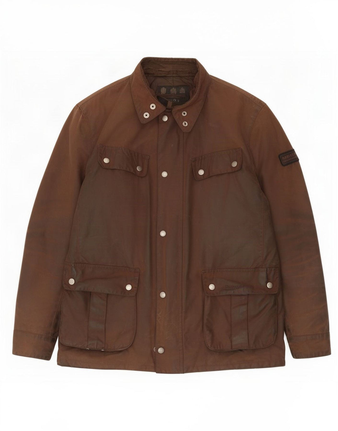 Мужская куртка Barbour из вощеного хлопка UK 40, большая коричневая
