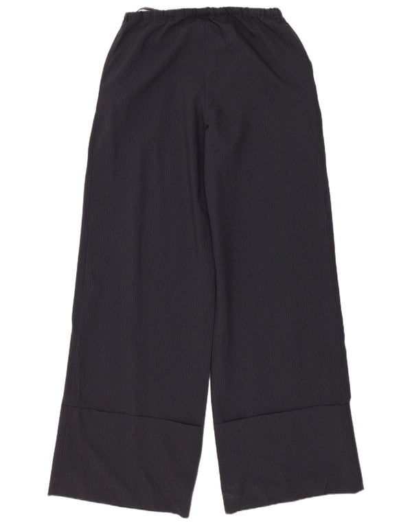 Zara Женские широкие брюки, маленькие W26 L30, серые в тонкую полоску
