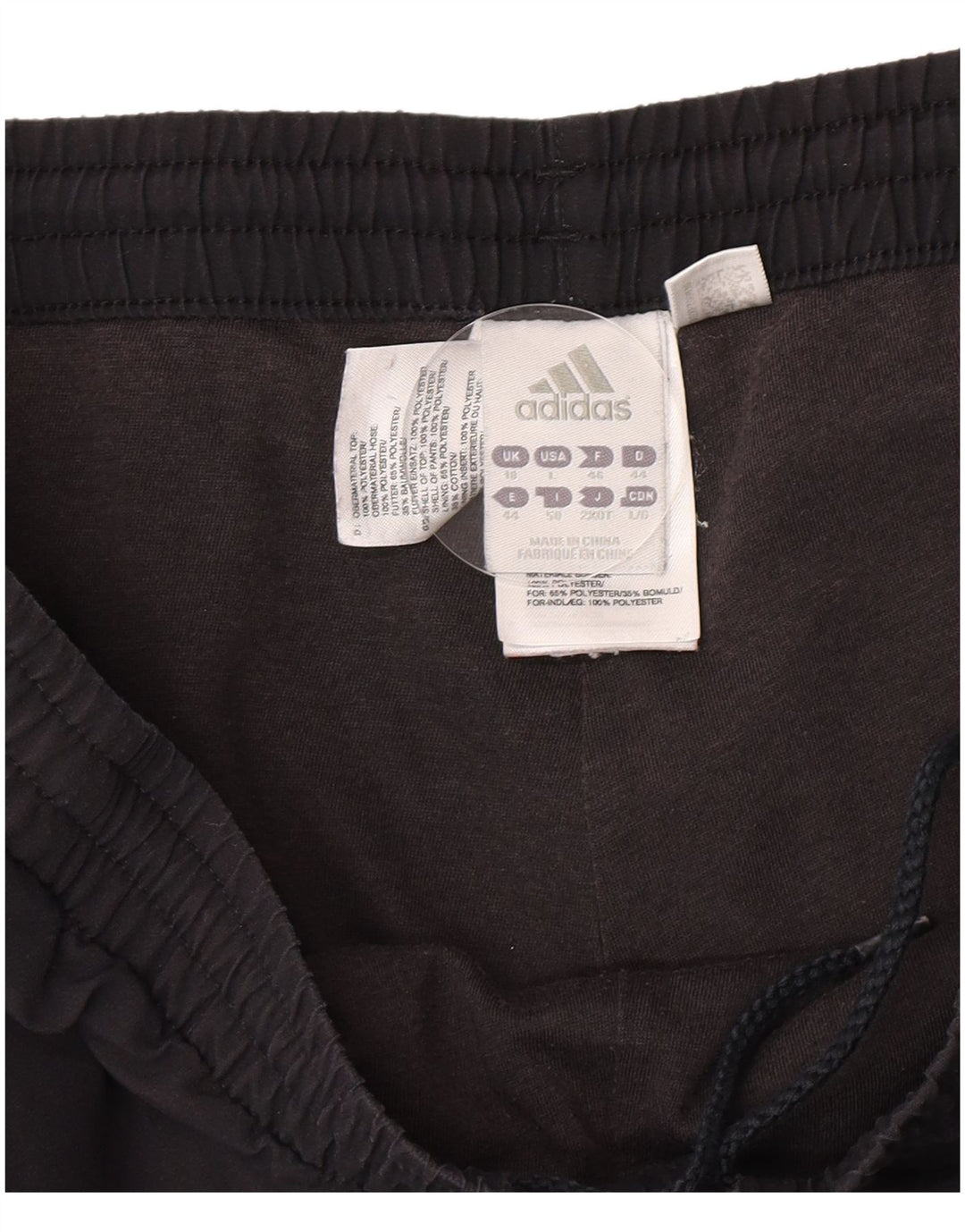 Женские спортивные брюки Adidas UK 18 XL, черный полиэстер