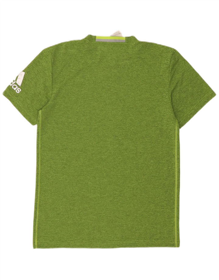 Мужская футболка Adidas Top Medium Green в крапинку из полиэстера