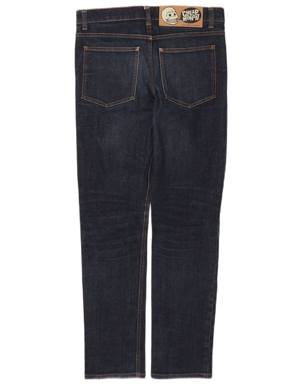 CHEAP MONDAY Мужские узкие джинсы W32 L31 Темно-синий хлопок