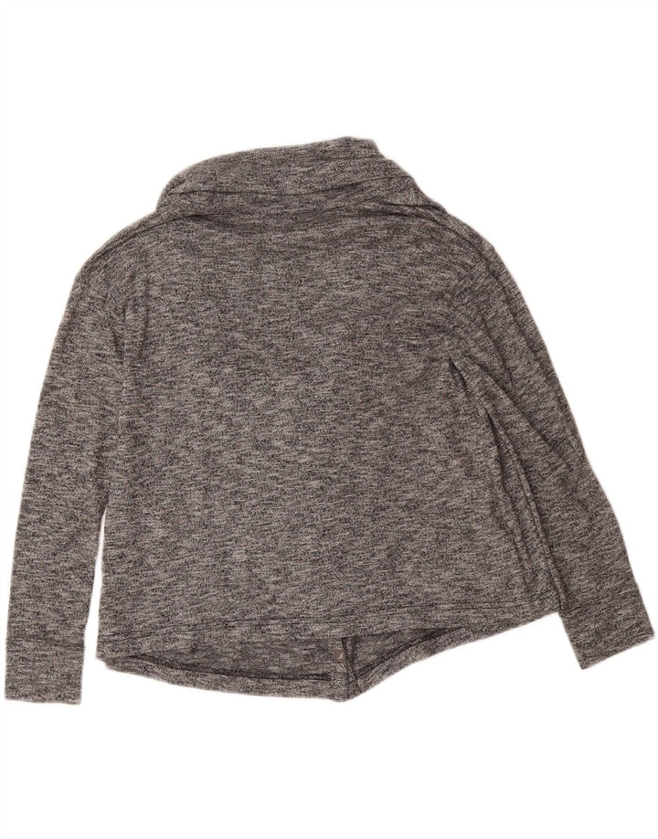 EDDIE BAUER Womens Oversized Cardigan Sweater UK 6 XS Grey Flecked Vintage Eddie Bauer and Second-Hand Eddie Bauer from Messina Hembry 