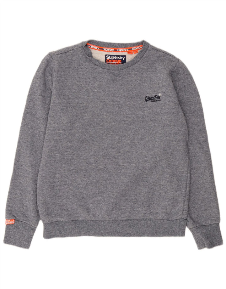 Мужской свитшот Superdry XL, синий в крапинку, хлопок