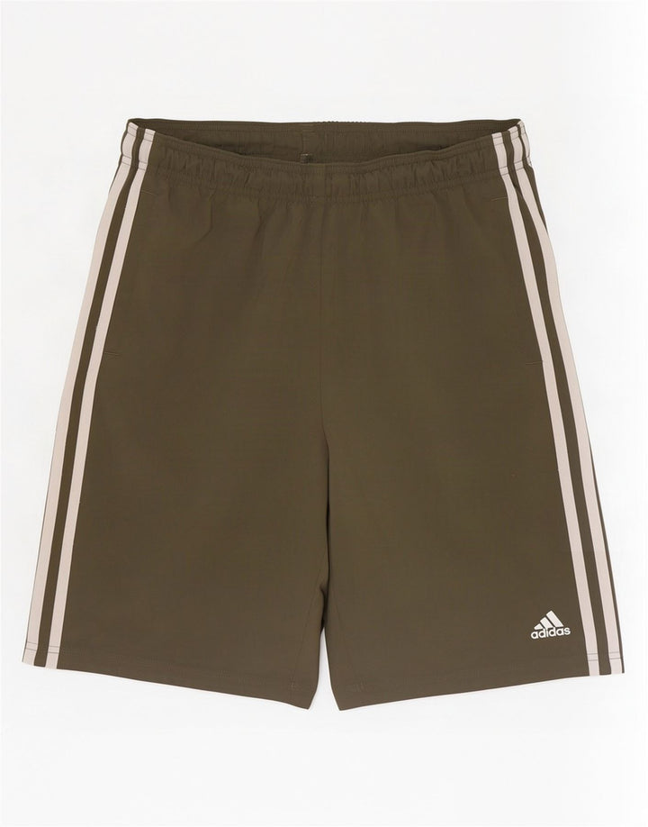 Спортивные шорты Adidas для мальчиков 13-14 лет, хаки, полиэстер