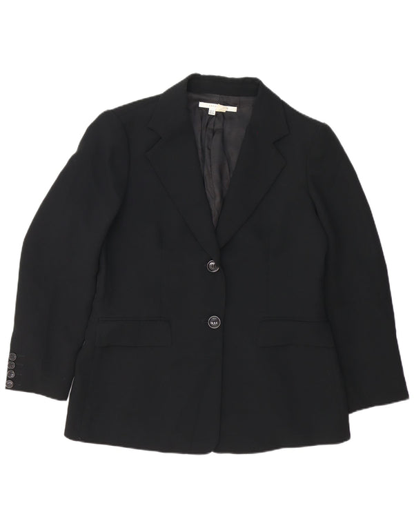 Женский пиджак Zara на 2 пуговицах EU 44 XL, черный полиэстер