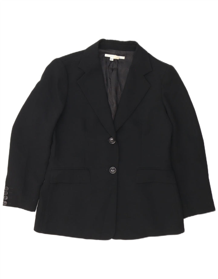 Женский пиджак Zara на 2 пуговицах EU 44 XL, черный полиэстер