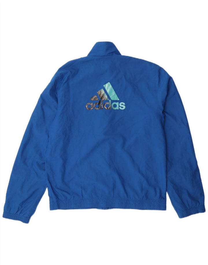 Мужской спортивный костюм Adidas, верхняя куртка, маленький синий полиэстер