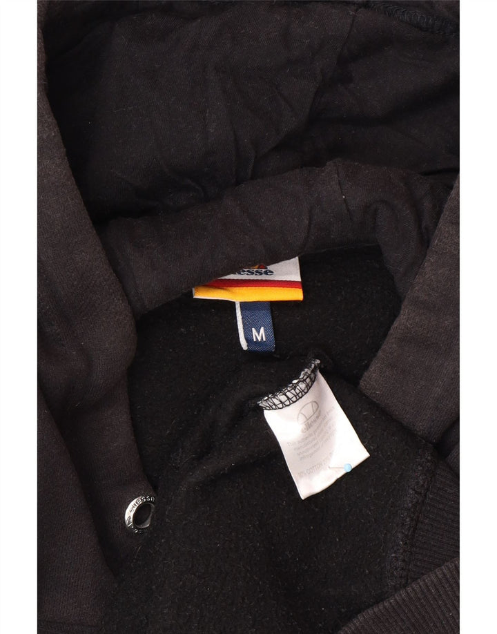 ELLESSE Мужской джемпер с капюшоном с рисунком, средний черный, хлопок