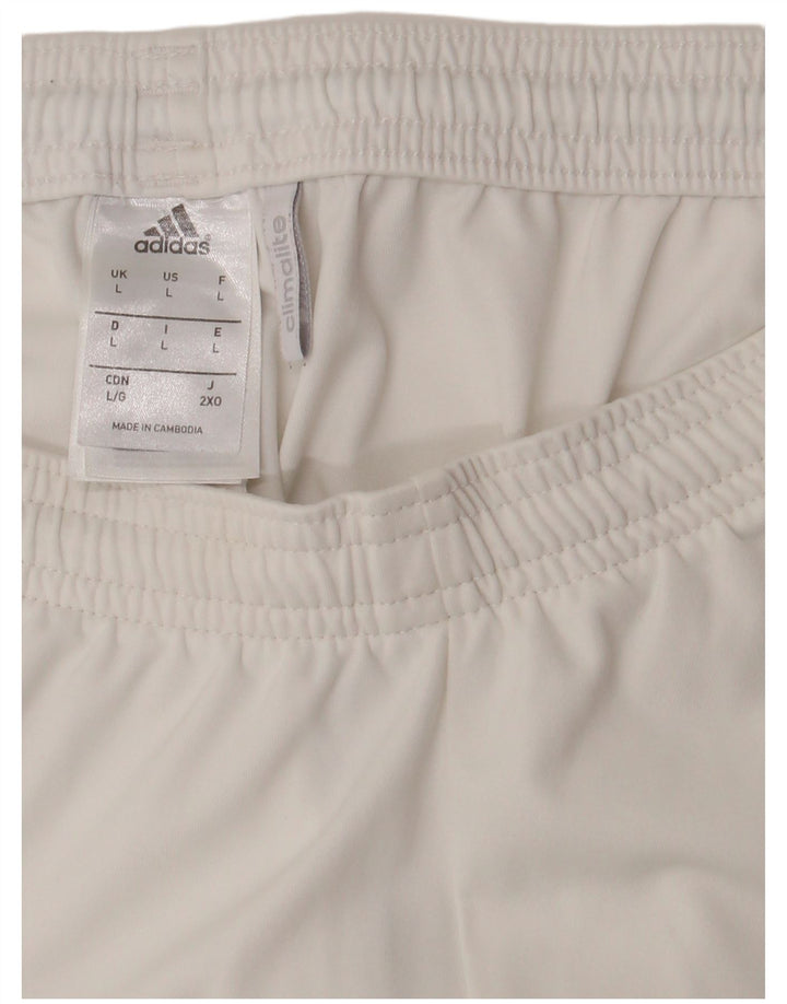 Мужские спортивные шорты ADIDAS Climalite, большие белые, полиэстер