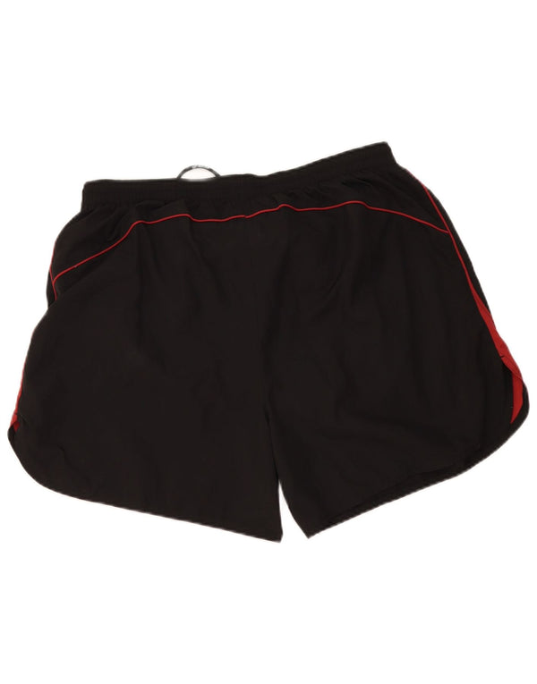 Мужские спортивные шорты Asics 2XL, черные, полиэстер с цветными блоками