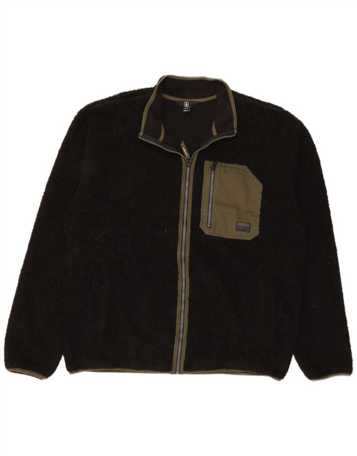 Мужская флисовая куртка Volcom UK 44 2XL, черный полиэстер