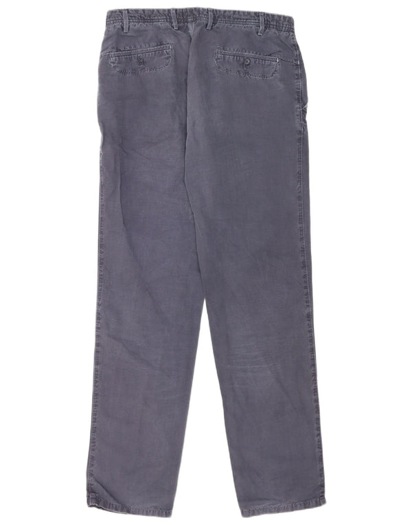 Мужские прямые брюки-чиносы Massimo Dutti EU 44, большие W32 L34, темно-синие