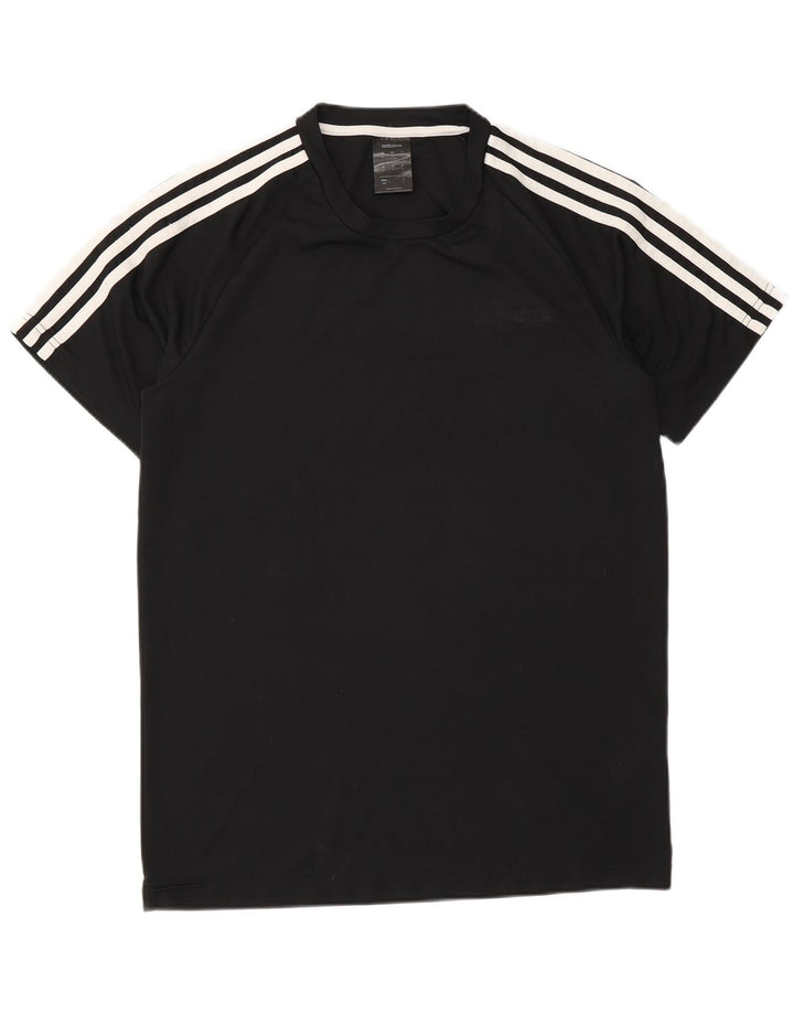 Мужская футболка Adidas Climalite Top Medium Black Polyester Sports