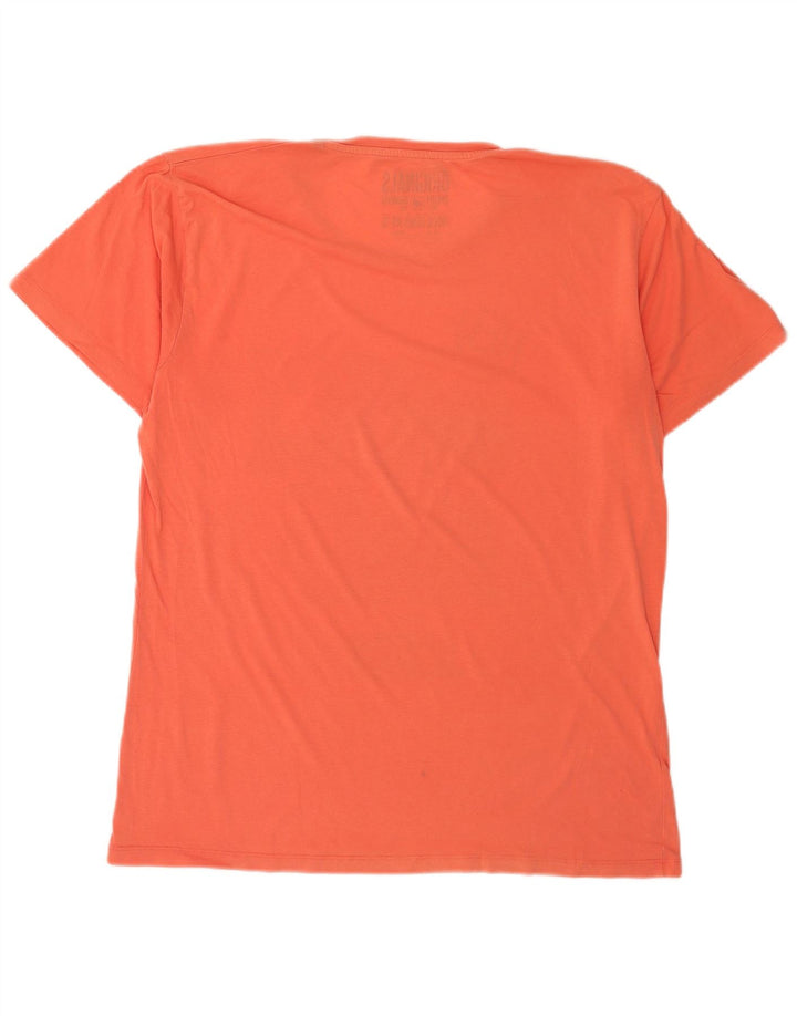 Мужская футболка с рисунком Jack & Jones 2XL оранжевая