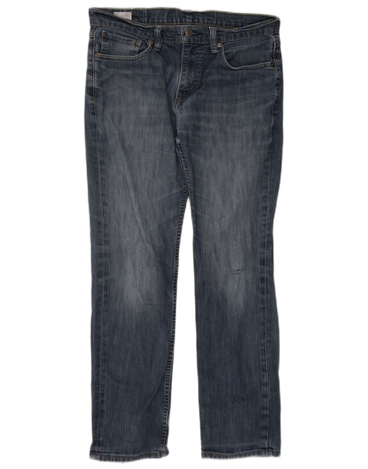 Мужские прямые джинсы Levi's W32 L30 синие, хлопок