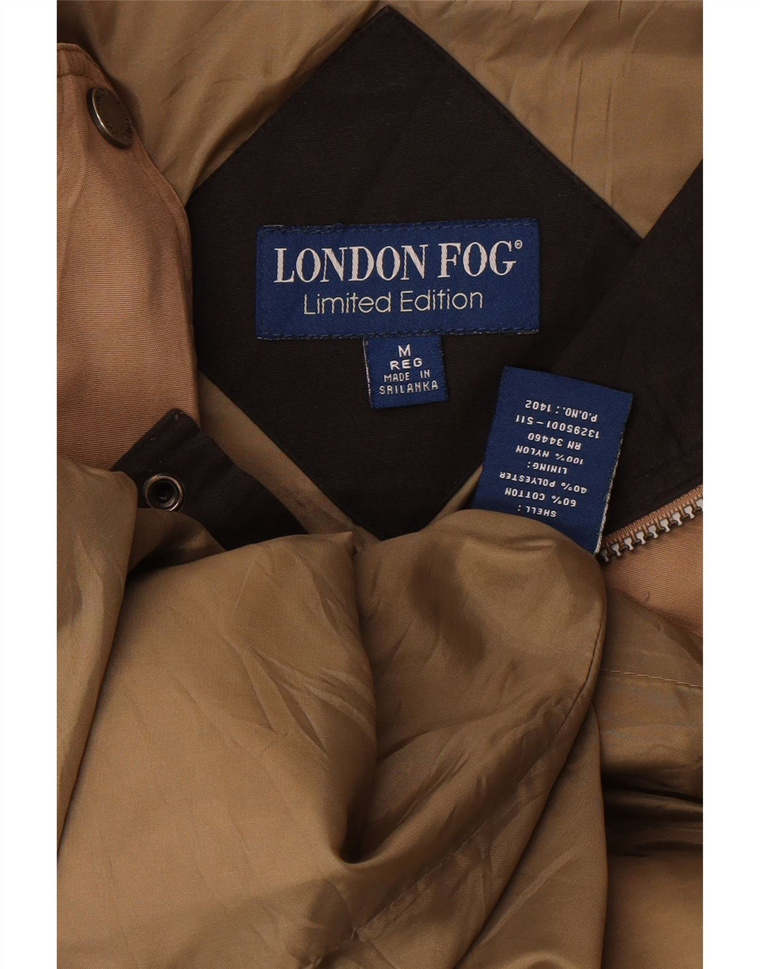 Женское пальто свободного кроя London Fog UK 14, хлопок среднего коричневого цвета